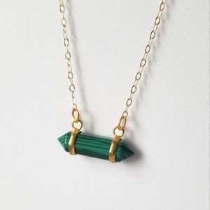 Malachite style necklace